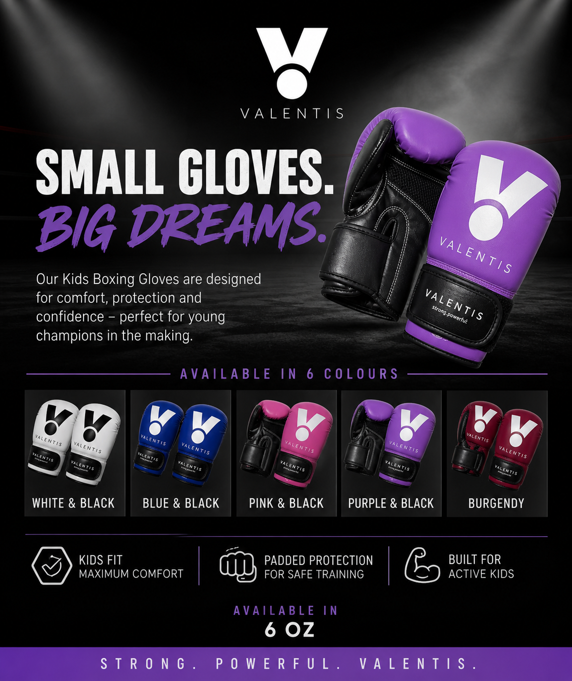 Kids boxing gloves